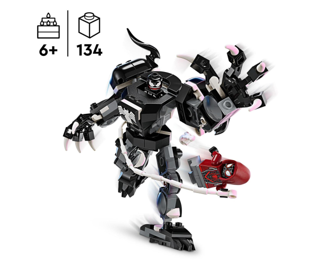 LEGO Marvel Super Heroes 76276 Mechaniczna zbroja Venom vs Miles Morales - 1202180 - zdjęcie 3